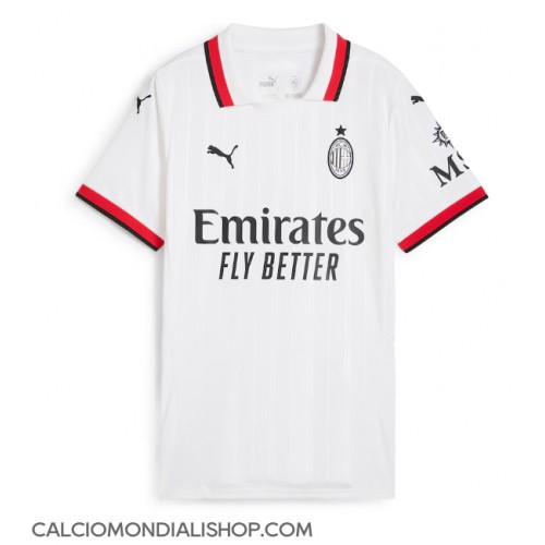 Maglie da calcio AC Milan Seconda Maglia Femminile 2024-25 Manica Corta